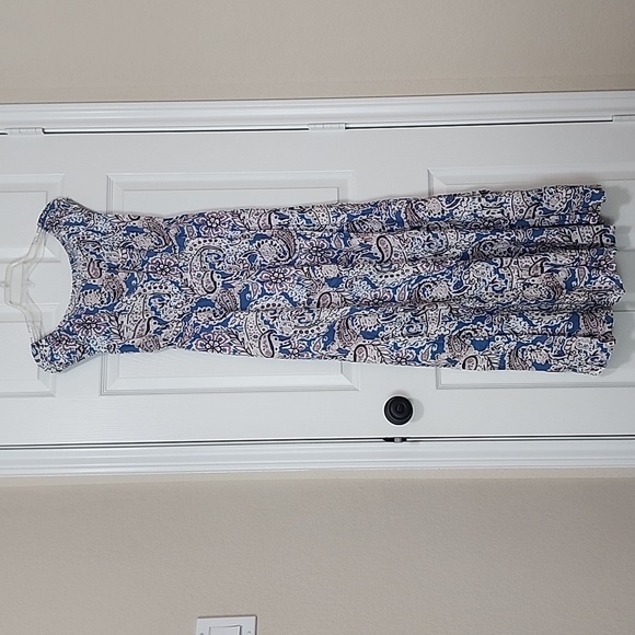 Paisley print square neck maxi - Picture 4 of 7